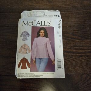 Mccall's Women's shirt pattern Size 14 to 22
